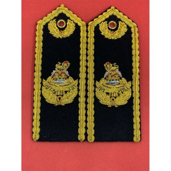 Air-Vice-Marshall-Epaulette-RAF-Regiment-Embroidered-Flat-Shoulder-Epaulettes