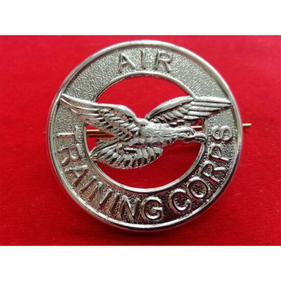 British Raf Atc Air Training Corps Metal Cap Beret Badge New Gold
