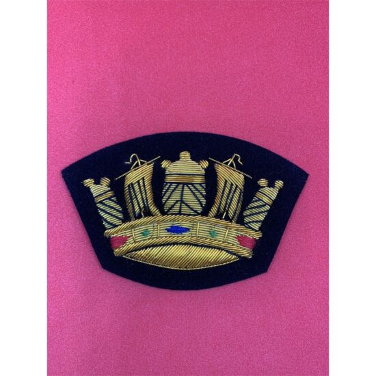 Crown-Badge-Merchant-Navy-Crown-MN-Gold-Bullion-And-Wire-Crown-Blazer-Badge