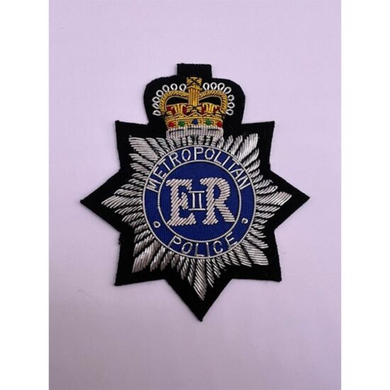 Metropolitan-Police-Hand-Embroidered-Bullion-Wire-Blazer-Badge-Police-Blazer-Badges