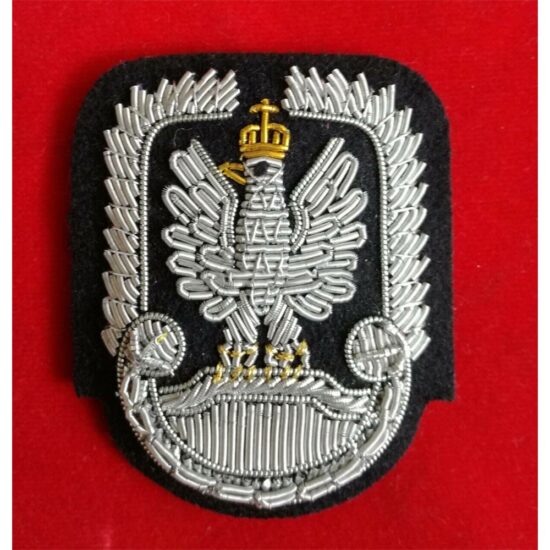 Polish-Air-Force-Eagle-Hussar-Wing-Badge-Polish-Air-Force-Officer-Cap-Badge-PAF