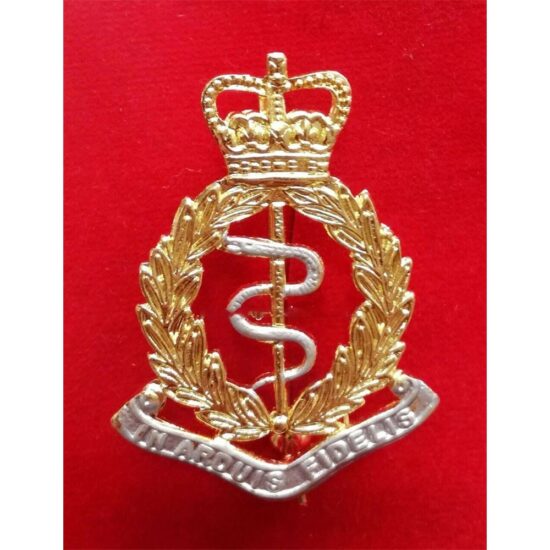 RAMC-ROYAL-ARMY-MEDICAL-CORP-METAL-CAP-BERET-BADGE-BRITISH-ARMY