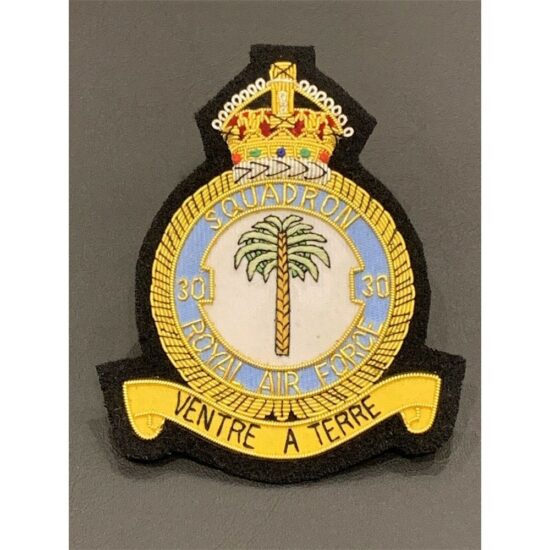 Royal-Air-Force-30-Squadron-Bullion-And-Wire-Blazer-Badge