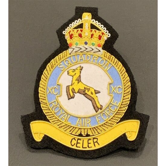 Royal-Air-Force-XC-Squadron-Badge-Bullion-Badge-Hand-Embroidered-Blazer-Badge