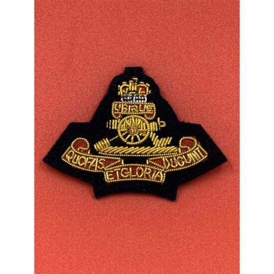 Royal-Artillery-Officers-Embroidered-Queen’s-Crown-Beret-Badge-RA-Officers-Cap-Army-Military