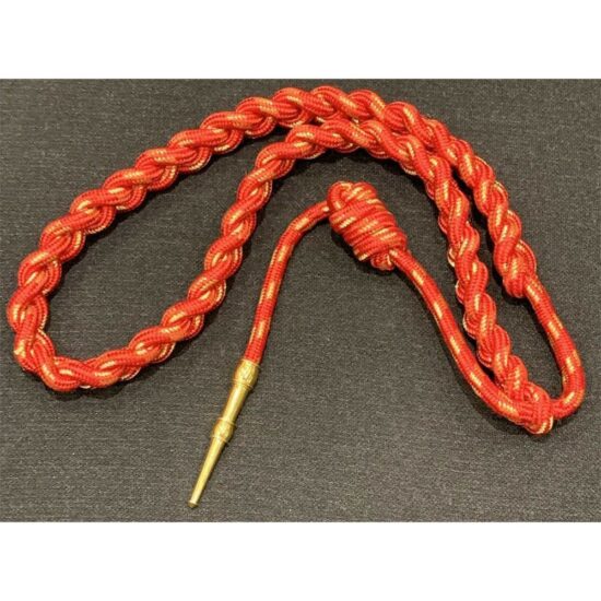 Shoulder-Cord--Aiguillette-Interwoven-Red-And-Gold-1-Knot-1-Brass-Tip